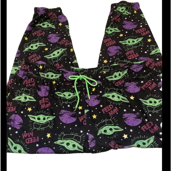 Star Wars Baby Yoda Feed Me WOMENS PJ/Lounge Pants Soft Size 3X - Picture 1 of 5
